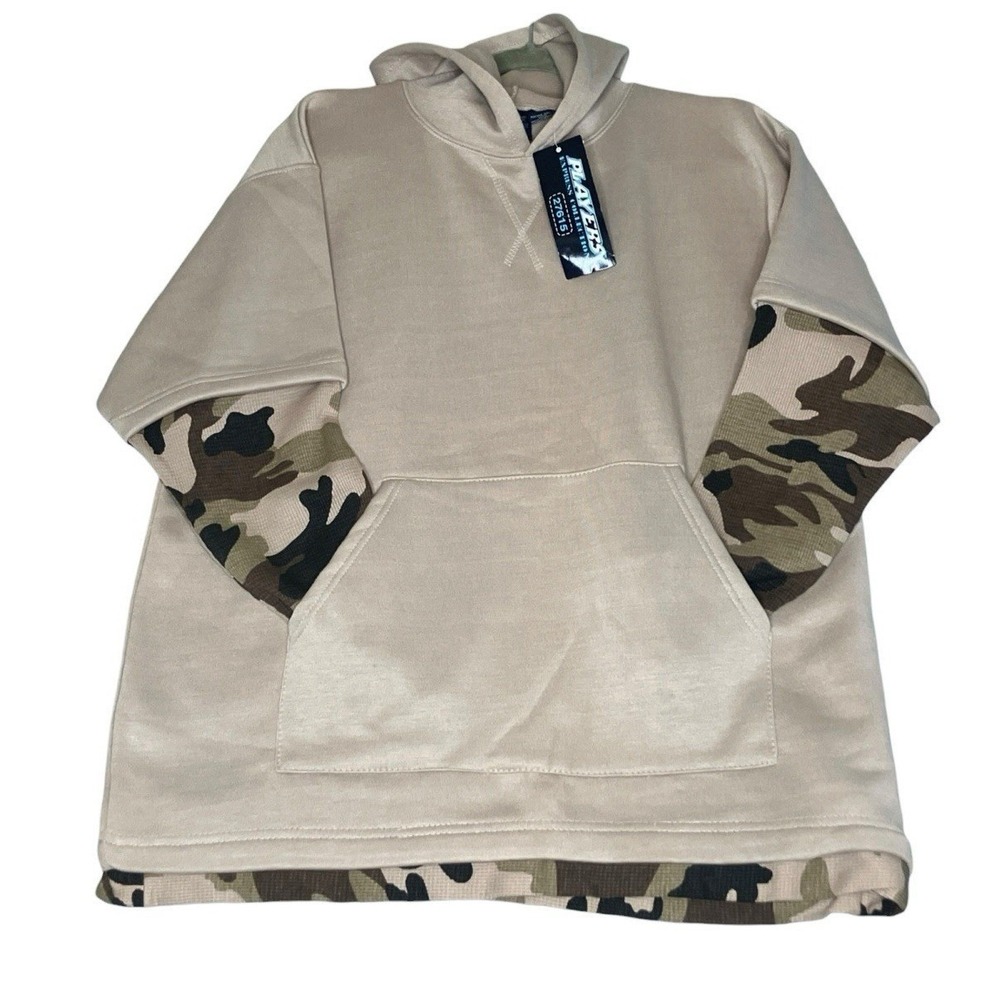 Player‎ Express Collection Hoodie L Retro Camouflage Sleeves Street Wear Utility